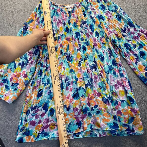 Spense Top Womens Size Large Multicolor Blouse Lightweight Casual - Picture 5 of 8